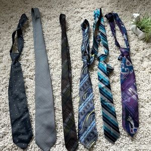 Various brands of men’s ties 6 bundle set from different style colors ma…